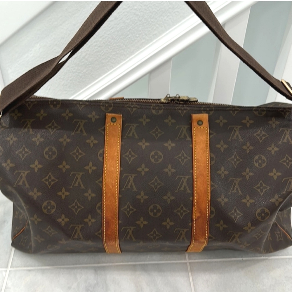 🤎 Louis Vuitton Brown Monogram Keepall Duffel Bag Pre-owned